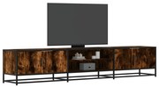 vidaXL Dulap TV, stejar fumuriu, 210x35x41 cm, lemn prelucrat