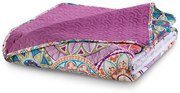 Cuvertura de pat matlasata, Bibi, densitate 70 g/mp, 220 x 240 cm, Multicolor