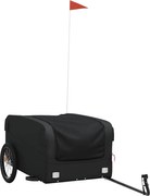 vidaXL Remorcă pentru biciclete, negru, 45 kg, fier