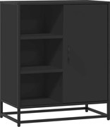 vidaXL Servantă, negru, 62x35x76 cm, lemn prelucrat