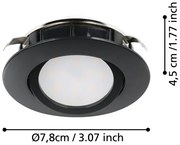 SET 3x corp de iluminat LED încastrat dimabil PINEDA LED/5,5W/230V Eglo 900749