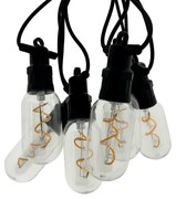 Ghirlandă LED decorativă pentru exterior 6xLED/0,6W/230V 4,5 m IP44 negru