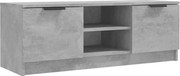 vidaXL Comodă TV, gri beton, 102x35x36,5 cm, lemn prelucrat