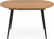 Masa extensibila COLORADO, stejar auriu/negru, 120/160x80x74 cm