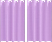 vidaXL Perdele Opaque cu Inel 2 pcs Violet 175 x 140 cm Poliester