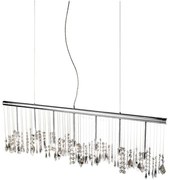 Lustră de cristal pe cablu Kolarz 104.87.5 STRETTA 7xG9/40W/230V crom lucios