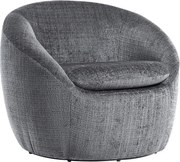 Fotoliu pivotant modern ALPINE tesatura structurata gri