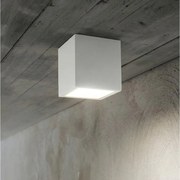 Ideal Lux - Spot de exterior TECHO 1xGU10/20W/230V 15x15 cm IP54 alb