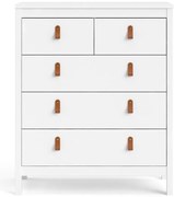 Comodă albă înaltă 82x99 cm Madrid – Tvilum