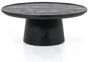 Masuta de cafea din lemn de mango Ron 80x32 cm neagra