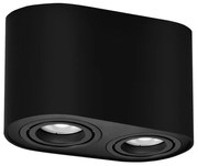 Plafoniera cu spoturi aplicate design minimalist Kobald negru mat
