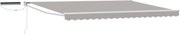 vidaXL Cort electric retractabil Gri deschis 4 × 3 m