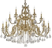 Candelabru XXL 18 brate LUX cu cristale Scholer, Ashford
