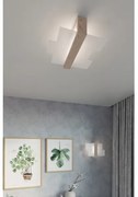 Plafonieră FENIKS 2 2xE27/60W/230V natural lemn