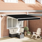 vidaXL Cortina Retractabilă with Manual 300 x 250 cm Negru