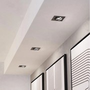 Eglo 902285 - Set de 3 spoturi LED SALICETO pentru tavan încastrat, 6,4 W / 230 V, 8,8 x 8,8 cm, negru