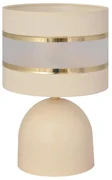 Lampă de masă HELEN 1xE27/15W/230V crem/aurie