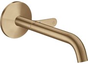 Baterie lavoar incastrata bronz periat, pipa 220 mm, Hansgrohe Axor One Select Bronz periat