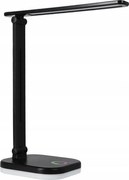 Lampă de birou LED RGBW dimabilă, cu încărcare wireless, 7W, 5V USB, negru