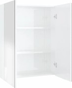 vidaXL Dulap de baie cu oglindă, alb strălucitor, 60x15x75 cm, MDF
