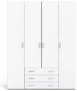 Șifonier alb 154x200 cm Space – Tvilum