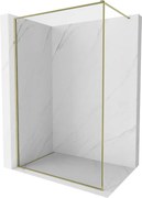 Mexen Kioto-F paravan de duș Walk-in cu ramă 180 x 202 cm, transparent 8 mm, auriu - 800-180-104-50-00