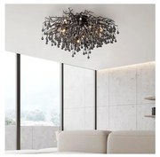 Paul Neuhaus 8092-18 - Lustra aplicată ICICLE, 14 x G9/40W/230V, Ø 100 cm, negru