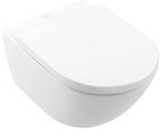 Set vas WC suspendat Villeroy&Boch Subway 3.0 CeramicPlus TwistFlush alb cu capac softclose