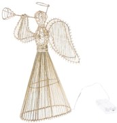 Decorațiune luminoasă aurie cu baterii Angel – Dakls