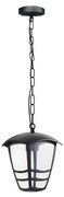 Lustră de exterior pe lanț TEVIO 1xE27/60W/230V IP54 negru