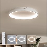 Brilagi - Plafonieră LED dimabilă FALCON SLIM, 42 W, 230 V, diametru 50 cm, albă + telecomandă