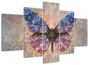 Tablou - Fluture steampunk (150x105 cm)