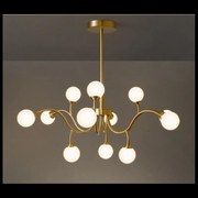 Lustra LED cu 12 Globuri Elit'S Mat, Lumina NEUTRA, 60W