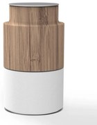 Rasnita pentru sare sau piper Trebonn Woody 1924201, Mecanism ceramic, Bambus, Alb