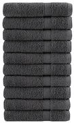 vidaXL Prosoape premium SOLUND 10 buc antracit 100x200 cm 600 gsm