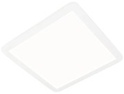 Plafoniera alba 40 cm patrata incluzând LED cu dimmer 3 trepte IP44 - Steve
