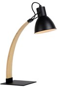 Lucide 03613/01/30 - Lampa de masa CURF 1xE27/60W/230V negru