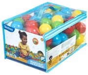 100 bile Bestway de plastic în pungă cu fermoar,diametru 5,85 cm