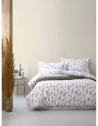 Lenjerie de pat albă din bumbac ranforcé pentru pat dublu, extinsă 240x220 cm Floral Dance Autumn – Mila Home Luxury