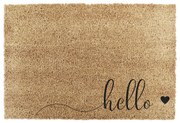 Covoraș de intrare din fibre de nucă de cocos 40x60 cm Hello Scribble – Artsy Doormats