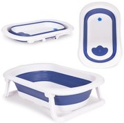 Baie pentru copii cu scurgere pliabilă albastru