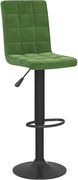 vidaXL Scaun de bar, verde închis, catifea