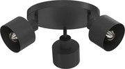 Lampă spot PARKLA, 3 x E27, 15 W, 230 V, negru
