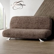 Huse bielastice VITTORIA maro 2fotoliu cu manere de lemn (l. 80 -140 cm)