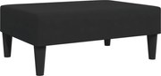 vidaXL Taburet, negru, 77x55x31 cm, catifea