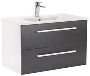 Dulap inferior Vario Clam 80 cu lavoar alb-antracit