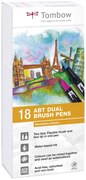 Set Tombow Creativ ABT Dual Brush Pen 18 culori