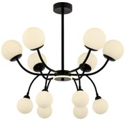 Lustră pe tijă DAISY 12xG9/10W/230V neagră