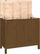 vidaXL Cutie de rufe, maro miere, 88,5x44x76 cm, lemn masiv de pin