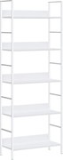 vidaXL Etajeră cărți 5 rafturi, alb, 60x27,6x158,5 cm, lemn prelucrat